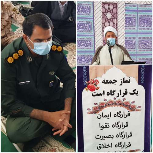 حجت الاسلام والمسلمین میثم تارم امام جمعه جیرفت ازفرمانده ناحیه مقاومت بسیج سپاه شهرستان جیرفت تقدیر و تشکر ویژه کرد